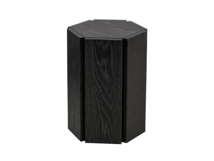 YDHFCD Sechseckiger Massivholz Hocker mit Beistelltischfunktion Modularer sechseckiger Hocker, vielseitiger Beistelltisch und Nachttisch, Massivholzmöbel(Style 5)