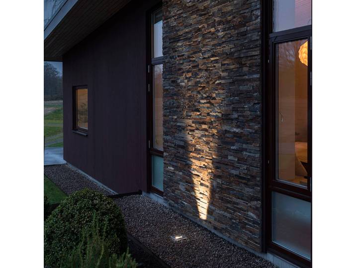 Konstsmide Malte LED-Bodeneinbauspot Abstrahlung flexibel 9W MALTE, alu / grau / zink, Edelstahl, Modern, LED Bodeneinbauleuchte