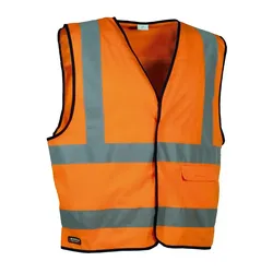 Warnschutz Weste "Clear" "High Visibility" - XXL - Orange