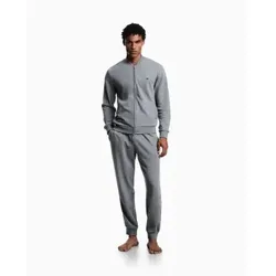 Emporio Armani für Herren. EM001385_AF18887 Graues Lounge-Set (M), Heimtextilien, Baumwolle, Langarm