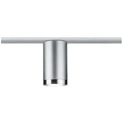Paulmann 1-Phasen Schienenspot URAIL TUBE, 230V, GU10 max. 10W, Metall / Kunststoff, Chrom matt / Chrom PAUL-96962