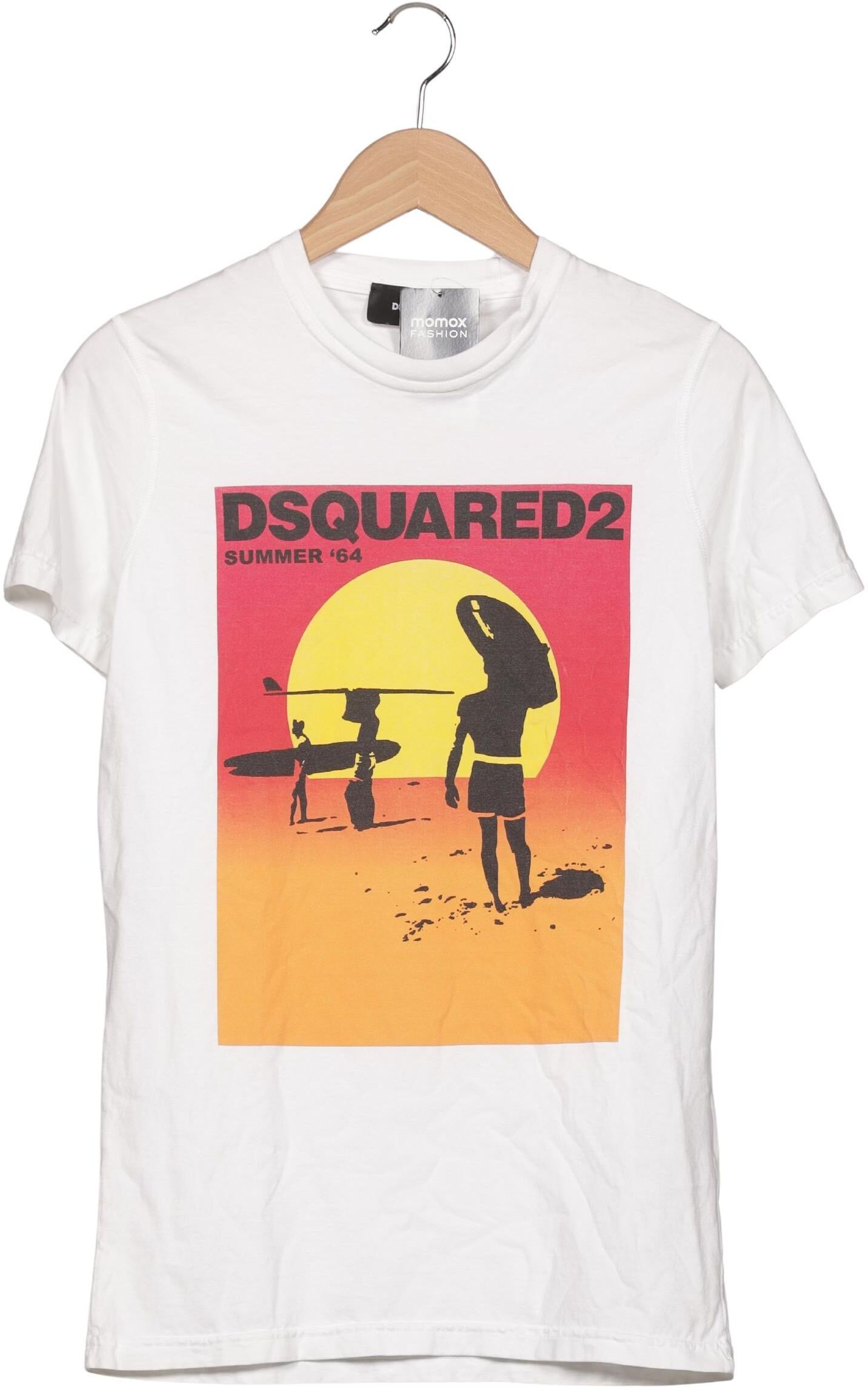 Dsquared2 Herren T-Shirt, Weiß, Gr. M, Baumwolle - Second Hand