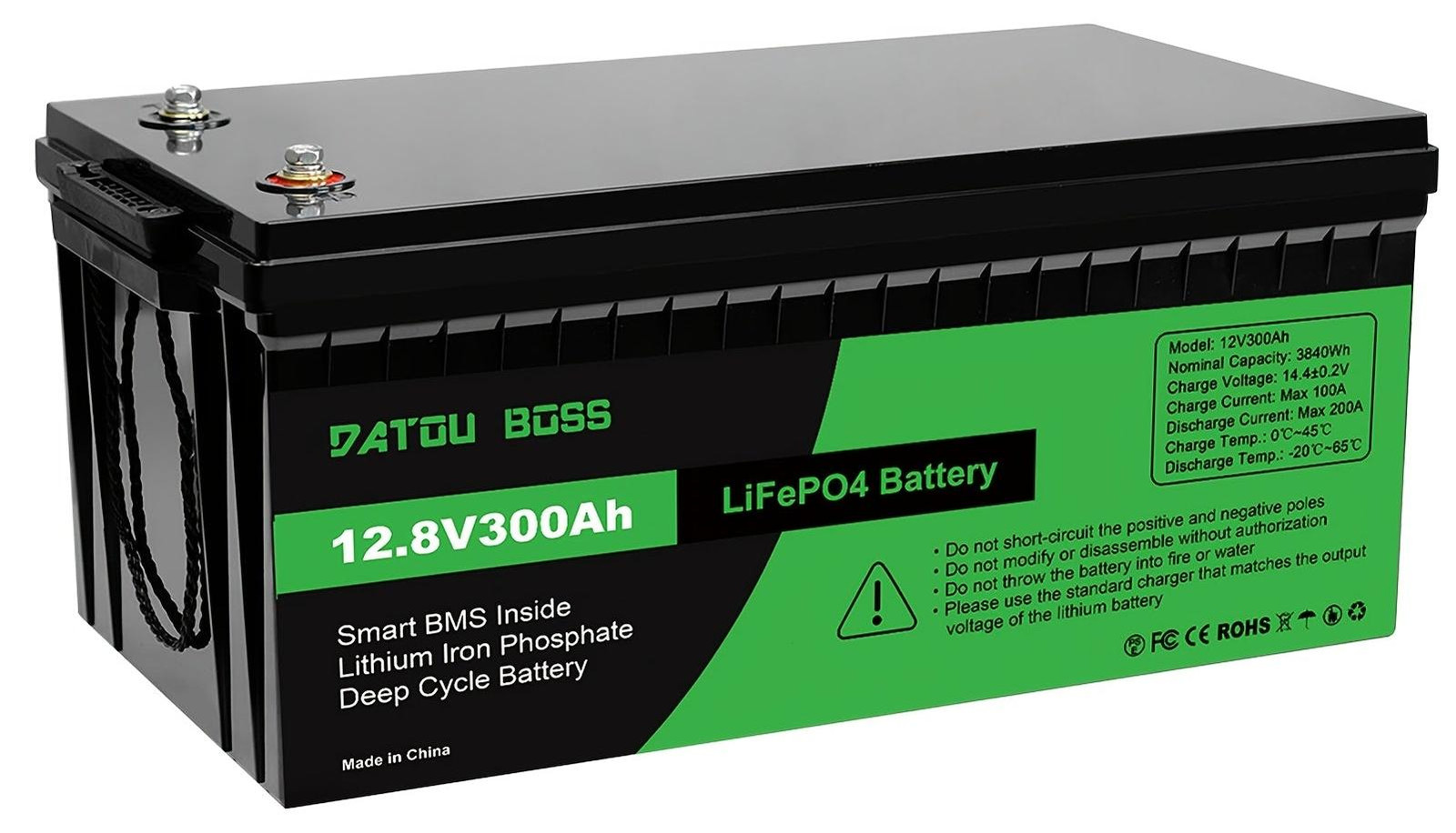 Selius LiFePO4 Accu - 12V - 300Ah - Lithium Accu met Geïntegreerde 200A BMS