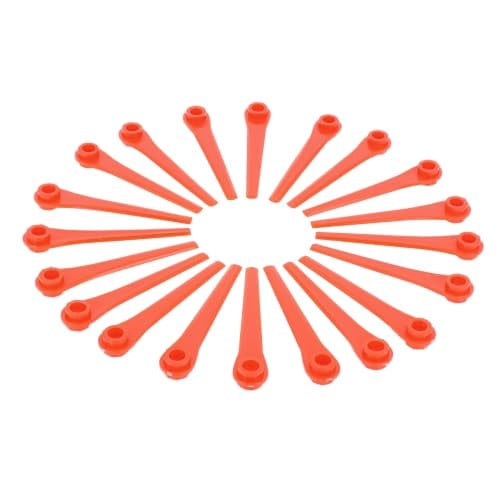 vhbw 20 reservemessen compatibel met Gardena AccuCut 450 Li en Gardena Comfort-Cut Li18/23R 9825, rood, kunststof
