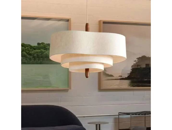 Luminaires suspendus japonais Wabi Sabi, lustre en tissu pour salon, chambre à coucher, luminaire suspendu LED, décoration d'intérieur