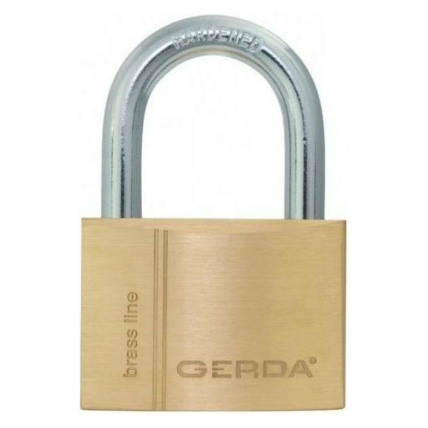 Gerda REAR BRASS 50mm 2pcs 5 KEYS BLISTER (GRKMZS50X2)