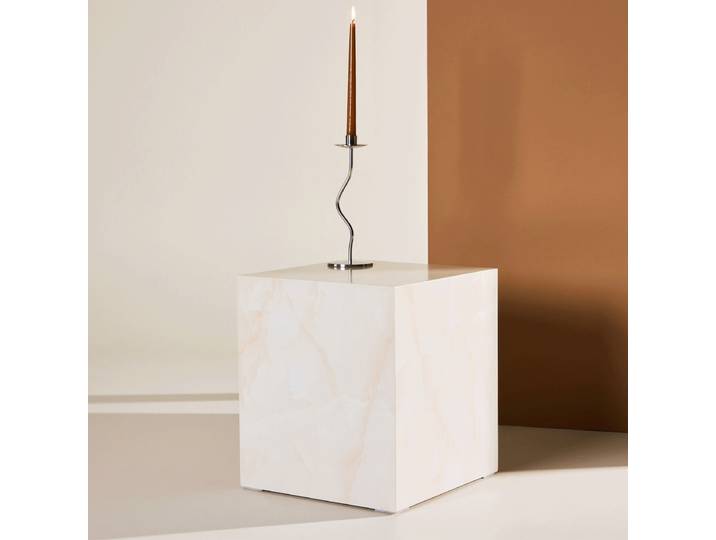Nohr Salontafel Katiana Marmerlook, 40 x 40cm - Naturel