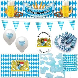 Oktoberfest Partyset Dekoration Wiesn Party Deko Set