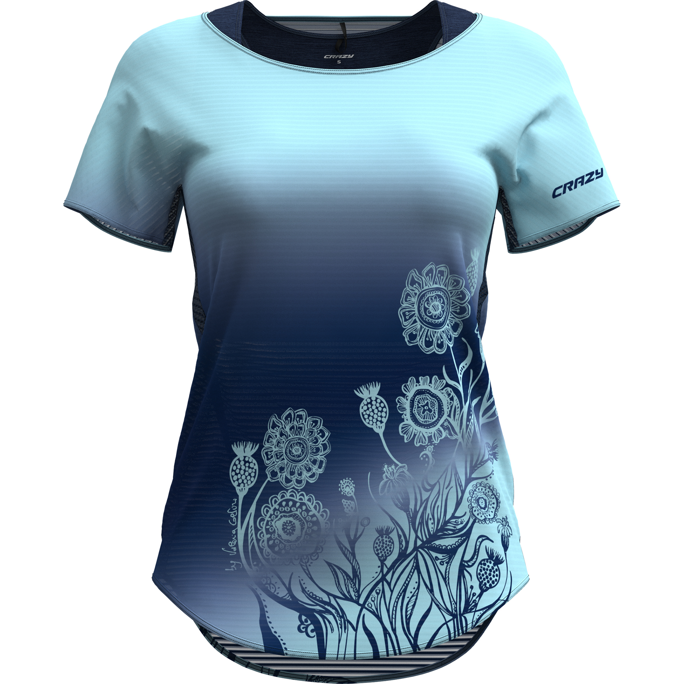 Crazy Slash Damen T-Shirts blau Größe XS Trekking Elastisch
