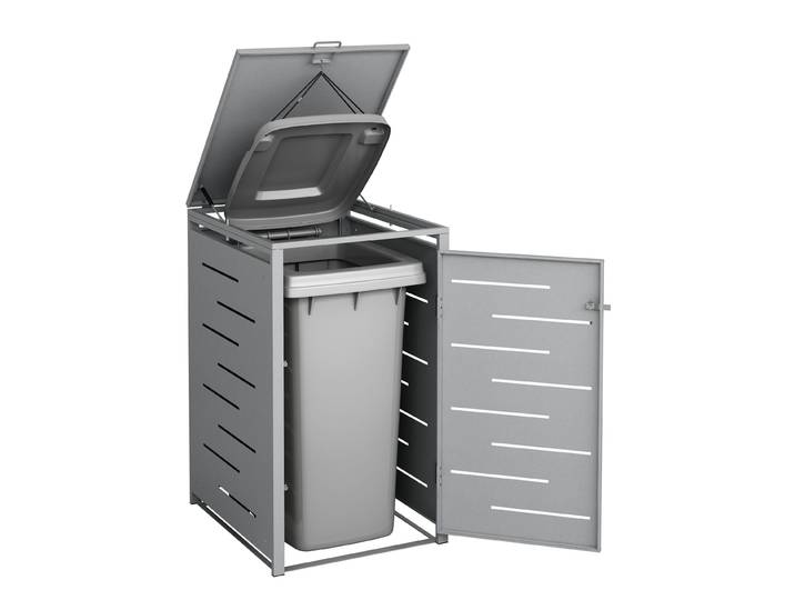Mülltonnenbox 240L silber