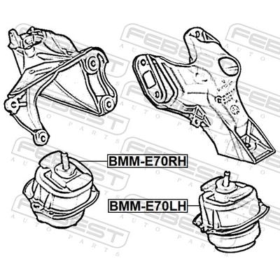 FEBEST Lagerung, Motor BMM-E70LH links für BMW