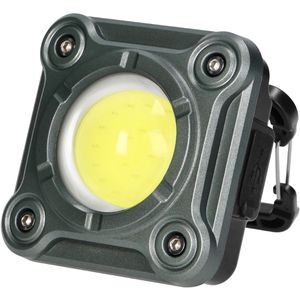 Böttcher-AG Arbeitsleuchte COB, LED, 1.000 Lumen, IPX4 Spritzwasserschutz, mit Haken, Magnet & Akku