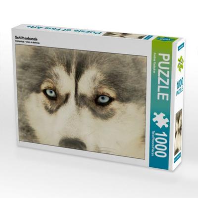CALVENDO Puzzle Schlittenhunde | 1000 Teile Lege-Größe 64x48cm Foto-Puzzle für glückliche Stunden