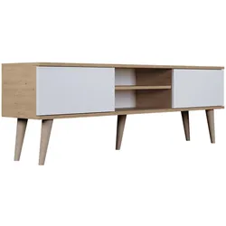 TV-MÖBEL Toronto Weiß und Holz