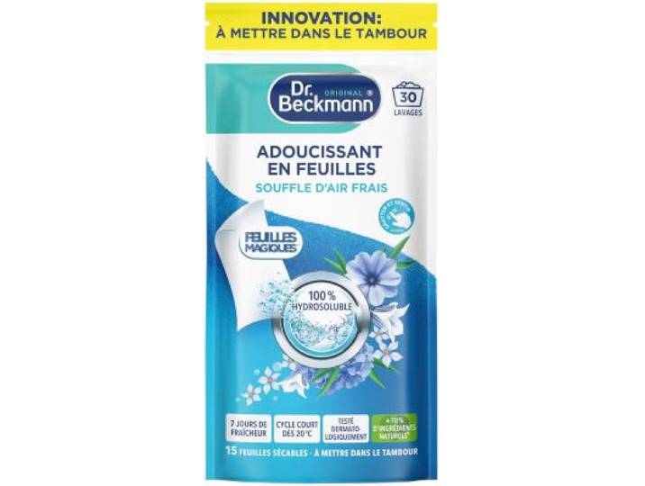 Dr Beckmann - Adoucissant Feuilles Magiques - Adoucissant En Feuilles - Souffle D'air Frais X30 Lavages