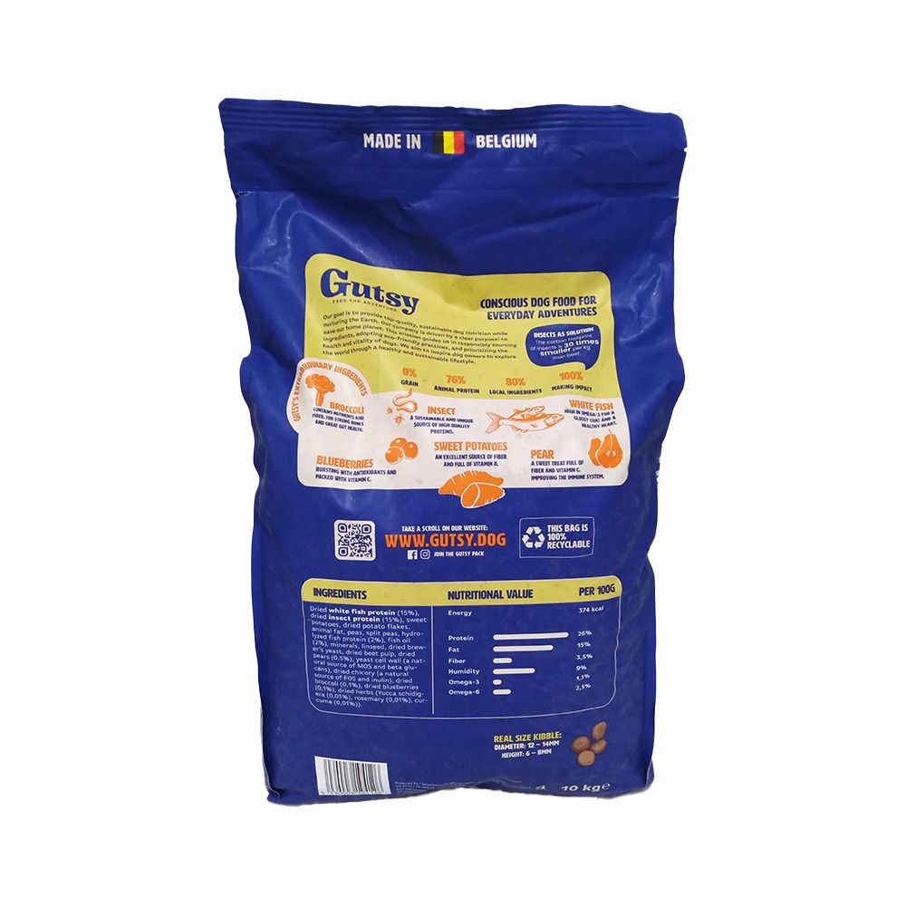 Gutsy Fish & Insect Medium&large Adult 10kg 10 kg Futter