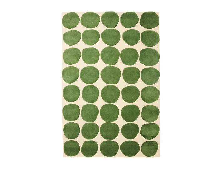 Chhatwal & Jonsson Tapis Dots Khaki-cactus green 180x270 cm