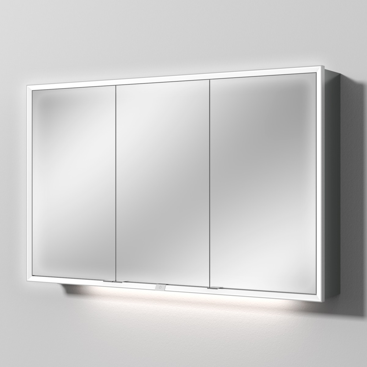 Sanipa Reflection Spiegelschrank MILO 120 mit LED-Beleuchtung, Anthrazit-Glanz, AU03679 AU03679