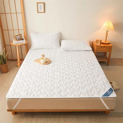 Uplift Essentials Waterproof Mattress Protector Breathable Noiseless Mattress Cover With Elastic Straps 3579 In white