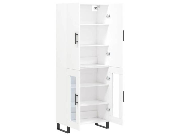YUN@Buffet haut - MODERNE - Armoire Multicouche - Pour salon/chambre - Blanc 69 5x34x180 cm - bois d'ingénierie @5111@
