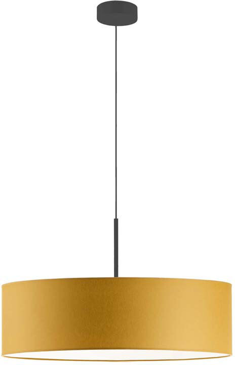 17 Stories Aubrionna 4 - Light Drum Pendant Mustard/Black