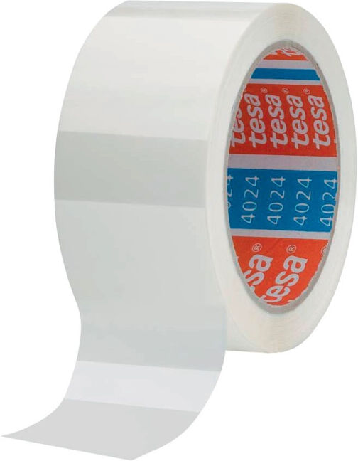 tesa Ruban adhésif blanc Tesapack 4024 66m x 50mm (04024-00209-04)