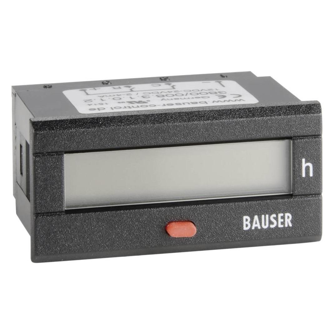 Bauser Digitaler BetriebsstundenZeitzähler Typ 3800 (3800/008.3.1.0.1.2-001)