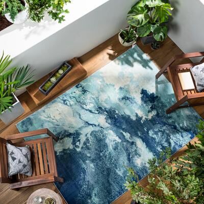 Livabliss Terra Indoor/Outdoor Modern Abstract Area Rug