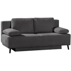 Schlafsofa George Cord Grau Anthrazit