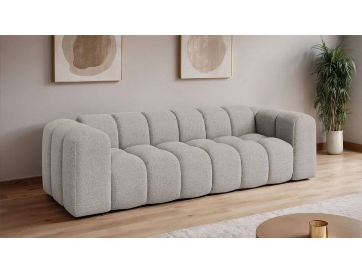 OTTO home Big-Sofa KALLIE Design-Sofa mit Steppung, Bubble-Optik, Breite 248 cm, moderne Steppung, hoher Sitzkomfort und modernes Design