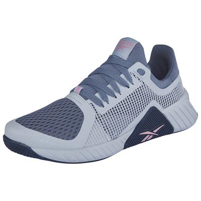 Trainingsschuh REEBOK "FLIP CHARGE", Damen, Gr. 38,5, blau (tranquil blau, hazy blau, expressive pink), Synthetik, Textil, Schuhe, ideal für Gym und Fitnessstudio