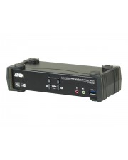 ATEN 2-Port USB 3.0 4K DisplayPort MST KVMP Switch 2 x KVM/Audio/USB 1 Benutzer (CS1922M-AT-G)