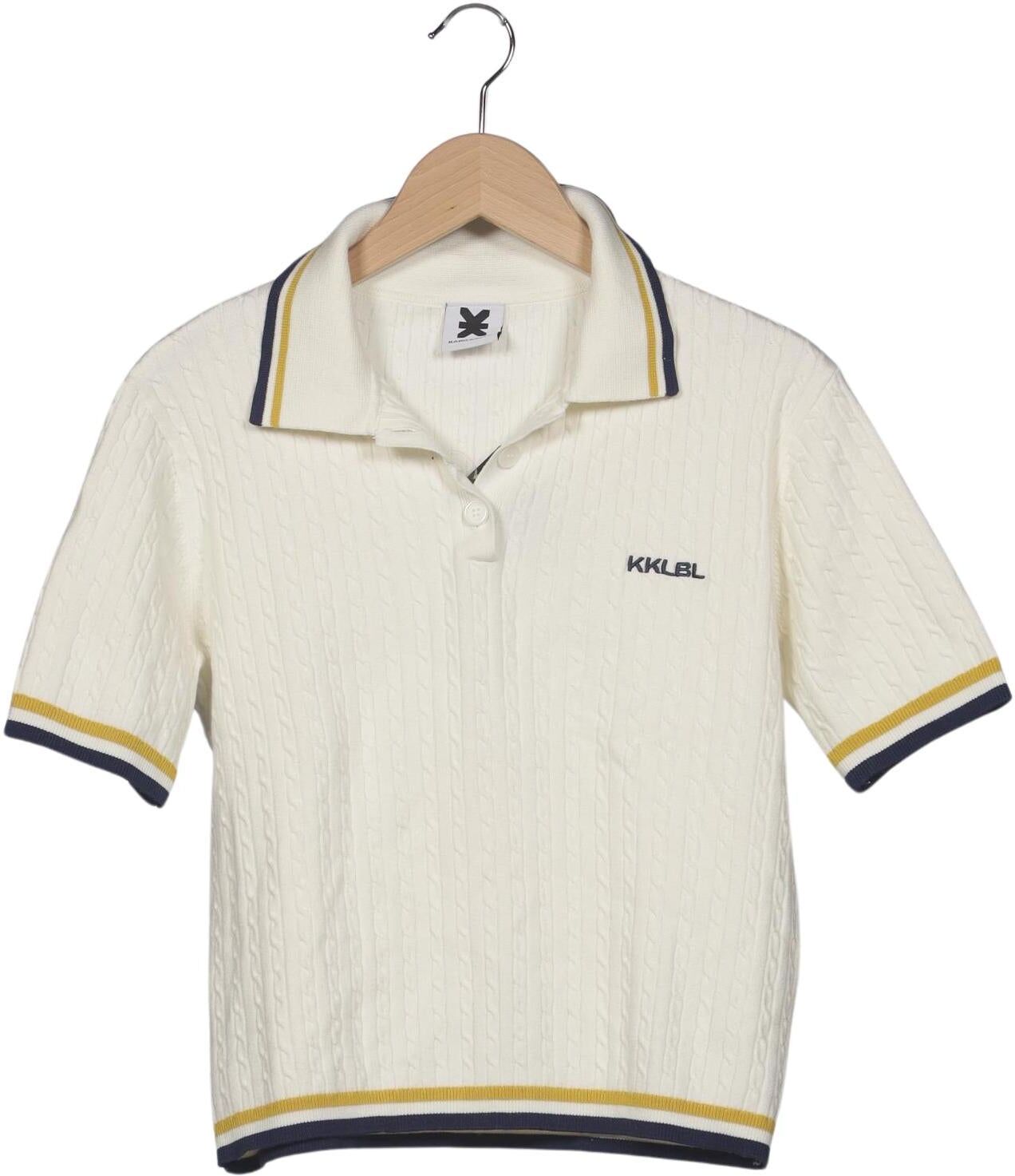 Karo Kauer Damen Poloshirt, Mehrfarbig, Gr. L, Viskose / Synthetik - Second Hand