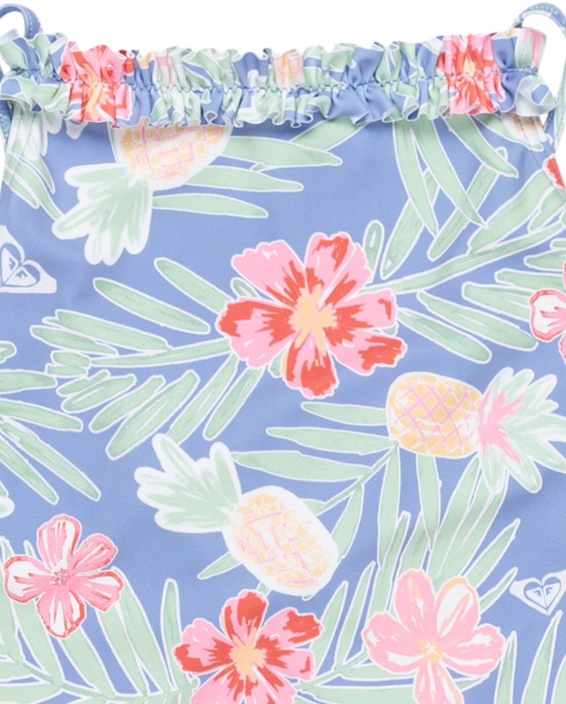 Badeanzug ROXY "Tropical Story", Kinder, Gr. 5(108-114cm), bunt (grapemist tropical par tay), Recycling-Polyester, Badeanzüge Badeanzug