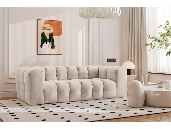 Kaiser Möbel 3-Sitzer Sofa BALOO, stoff Moly und Arena, modern, pflegeleichter Chenille-Stoff, Water-Repellent-Technologie