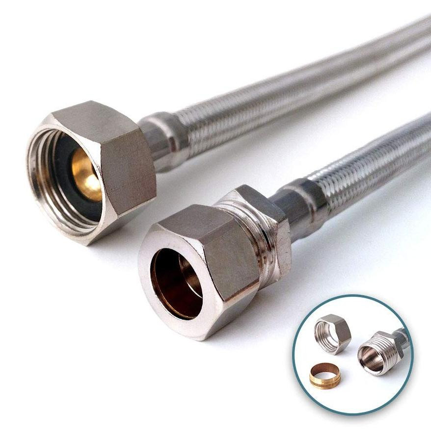 Solidchoice Flexibele Aansluitpijp 15mm x 1/2'' voor Keukenkranen