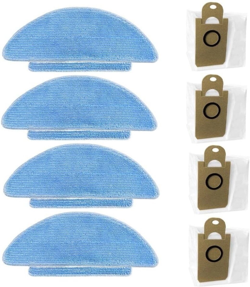 INF Pièces de rechange pour aspirateur robot - brosses principales et sacs, compatibles avec Tikom L9000, LARESAR Clean L6 NEX