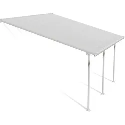Palram Canopia Feria Terrassenüberdachung weiß 425x387x260-305 in cm (LxBxH)