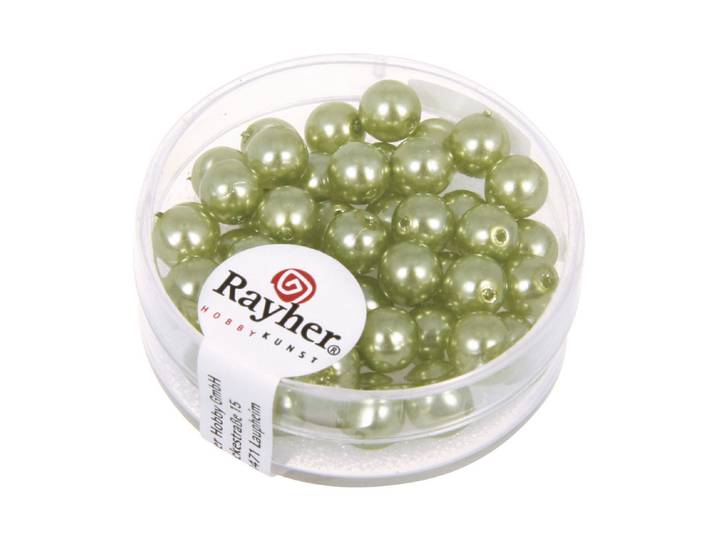 Rayher Renaissance Glaswachsperlen 6 mm 45 Stück