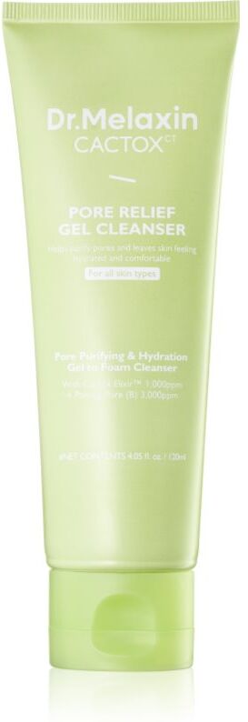 Dr. Melaxin Cactox Pore Relief Gel Cleanser deep cleansing gel to smooth skin and minimise pores 120 ml
