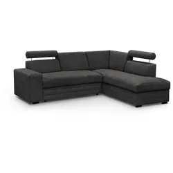 ECKSCHLAFSOFA Roma schwarz rechts