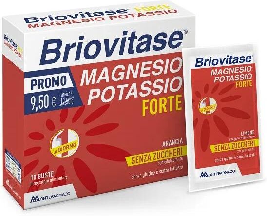 Briovitase Forte Arancia Integratore Di Magnesio e Potassio 10 Bustine