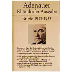 Briefe 1953 - 1955. Rhöndorfer Ausgabe, Sachbücher von Konrad Adenauer