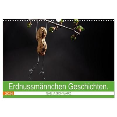 Erdnussmännchen Geschichten. (Wandkalender 2026 DIN A3 quer), CALVENDO Monatskalender
