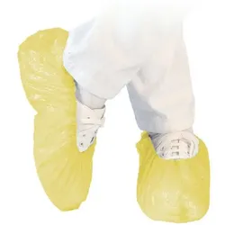 Franz Mensch 100 Stück Überschuhe »HYGOSTAR« wasserdicht, 40μ, 41 cm gelb