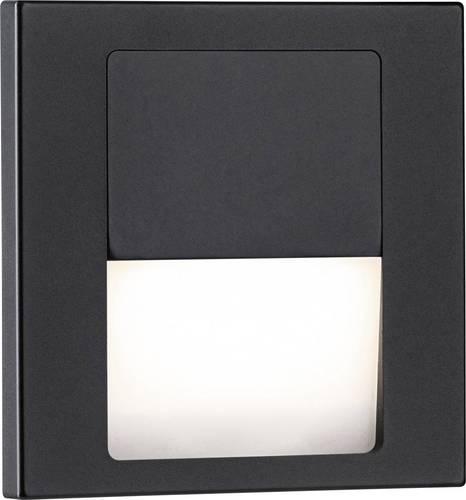 Paulmann 80001 Tsaro eckig 80x36mm Wandeinbauleuchte LED 1W Schwarz (matt)
