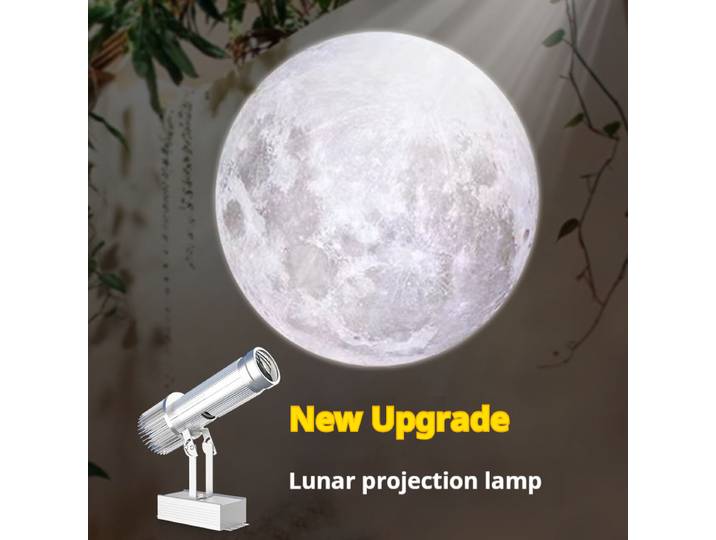 Projecteur lampe logo projecteur lune texte magasin commercial décoration tête de porte motif personnalisé fond mur sol