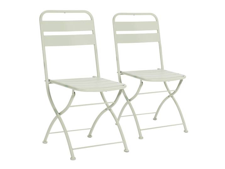 GARTENKLAPPSTUHL-SET Perla Metall