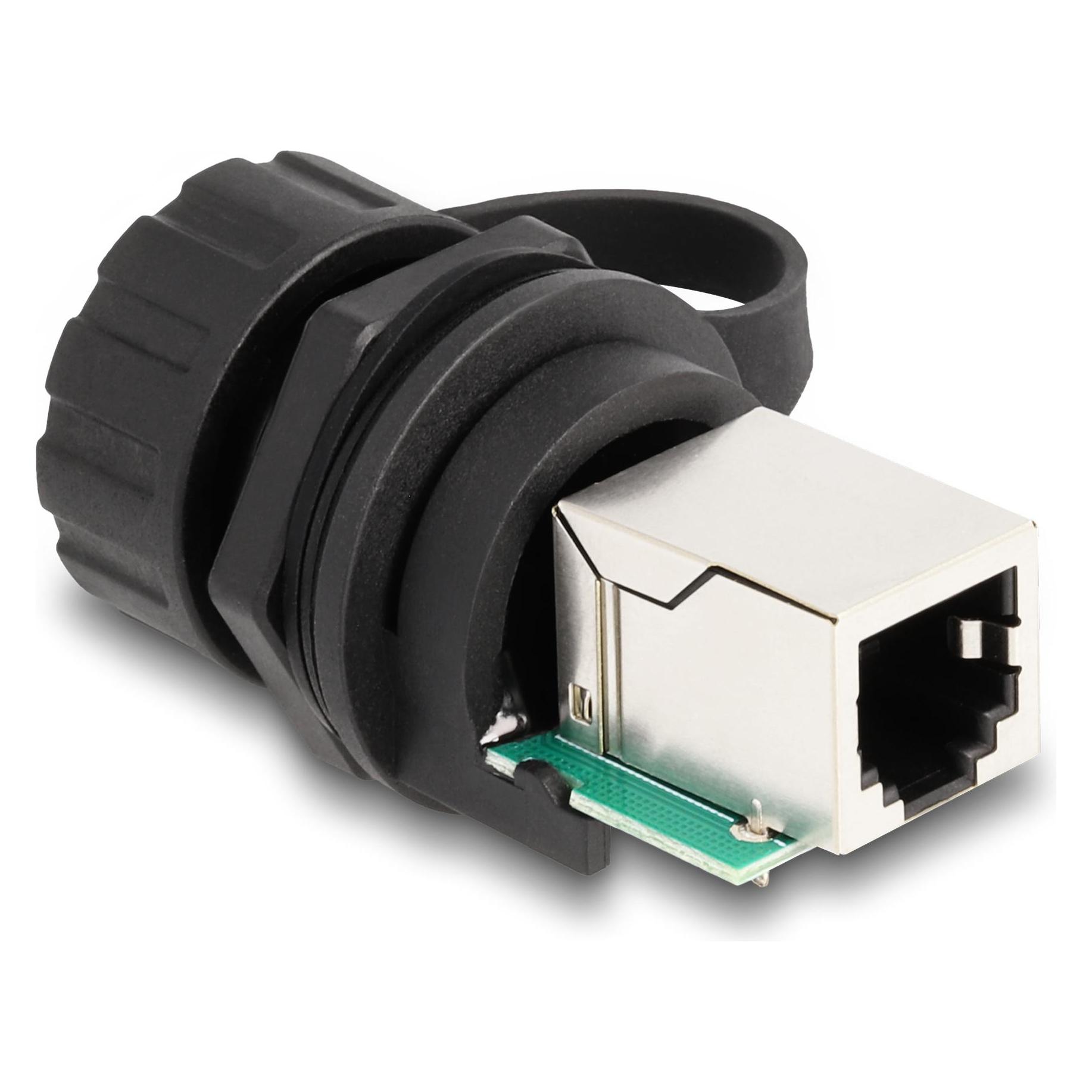 Delock Kabelverbinder RJ12 Buchse zu RJ12 Buchse zum Einbau (Netzwerk Kupplung) (87953)