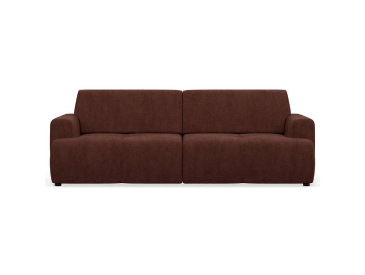 Dreisitziges Schlafsofa Cobbly mit Stauraum, kupferfarbenes